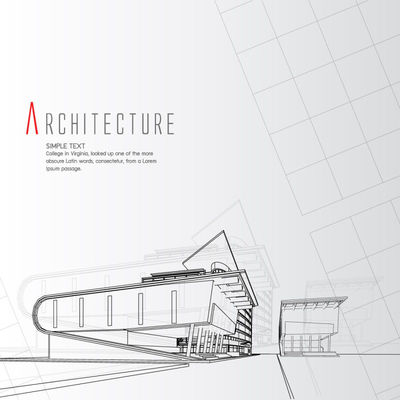矢量建筑设计图片-矢量现代创意建筑设计蓝图素材-高清图片-摄影照片-寻图 .