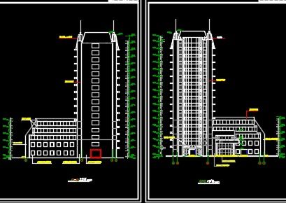 某医院十七层门诊住院楼建筑设计图纸免费下载 工业 农业建筑