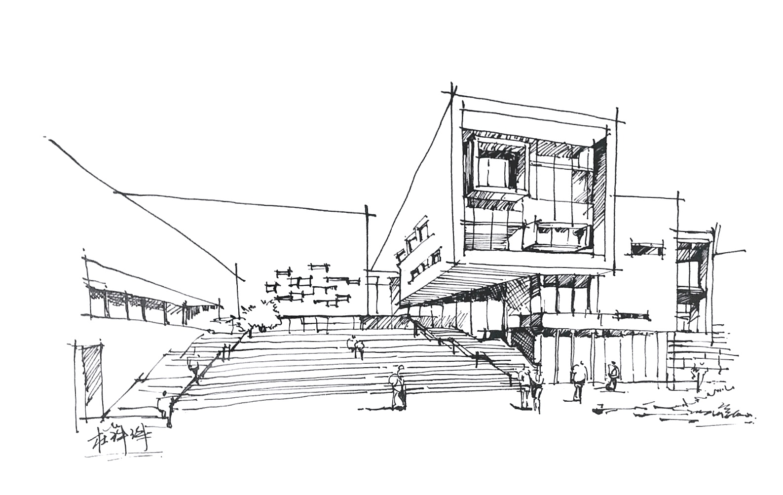 手绘临摹|空间|建筑设计|讹兽 - 临摹作品 