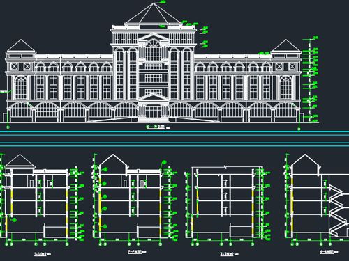 五层框架结构宾馆改造与工农业建筑设计图免费下载指南